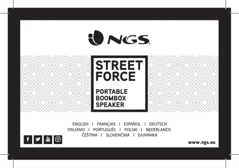 Page 1 de la notice Manuel utilisateur NGS Street Force