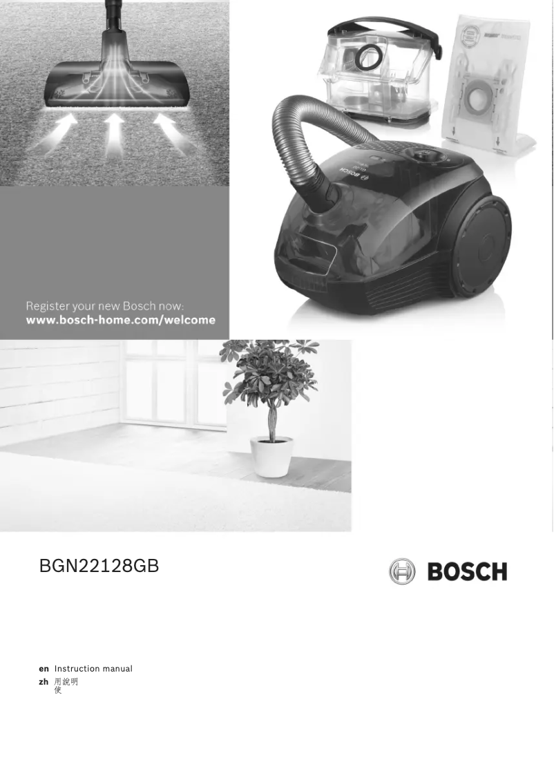 Page 1 de la notice Manuel utilisateur Bosch BGN22128GB