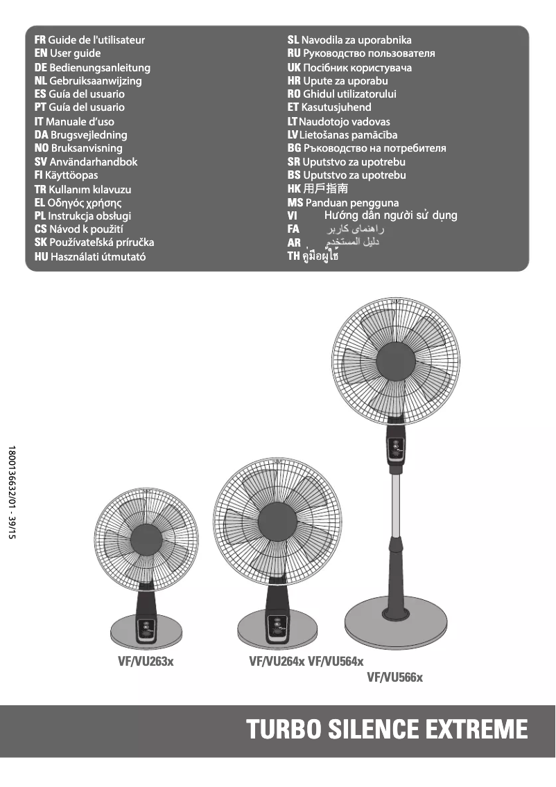 Image de la première page du manuel de l'appareil Turbo Silence Extreme VU2640