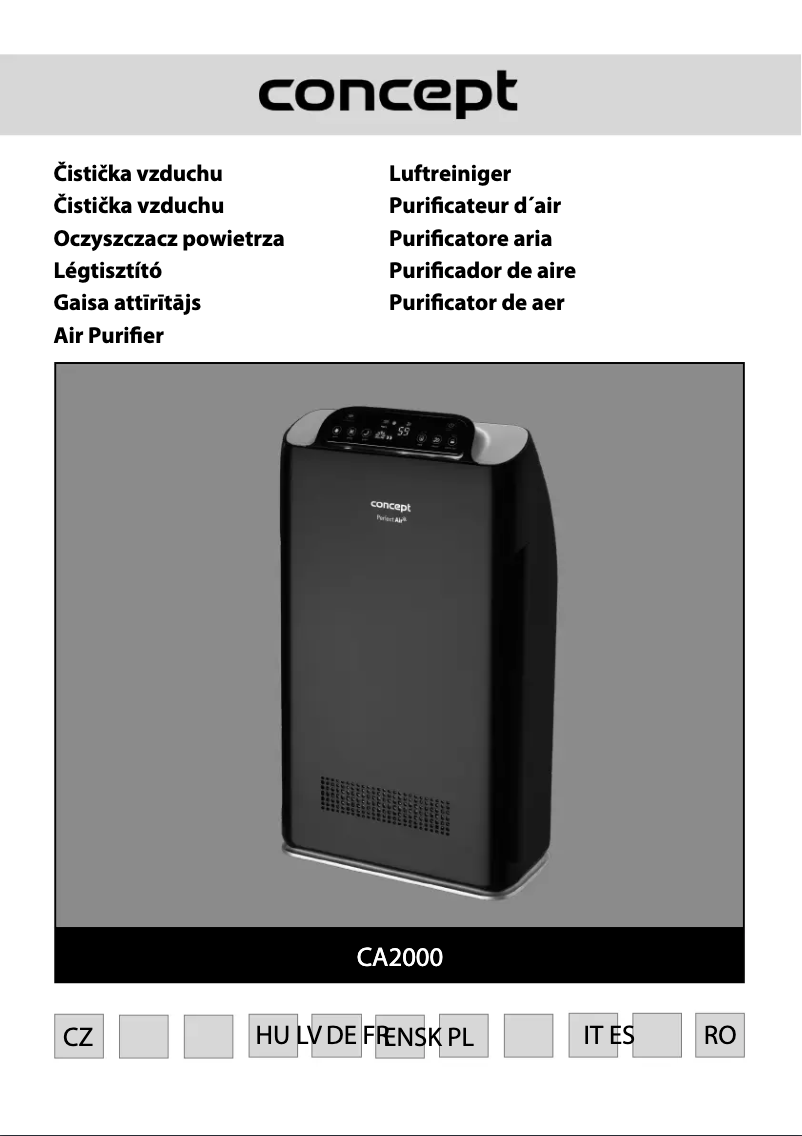 Image de la première page du manuel de l'appareil Perfect Air CA2000