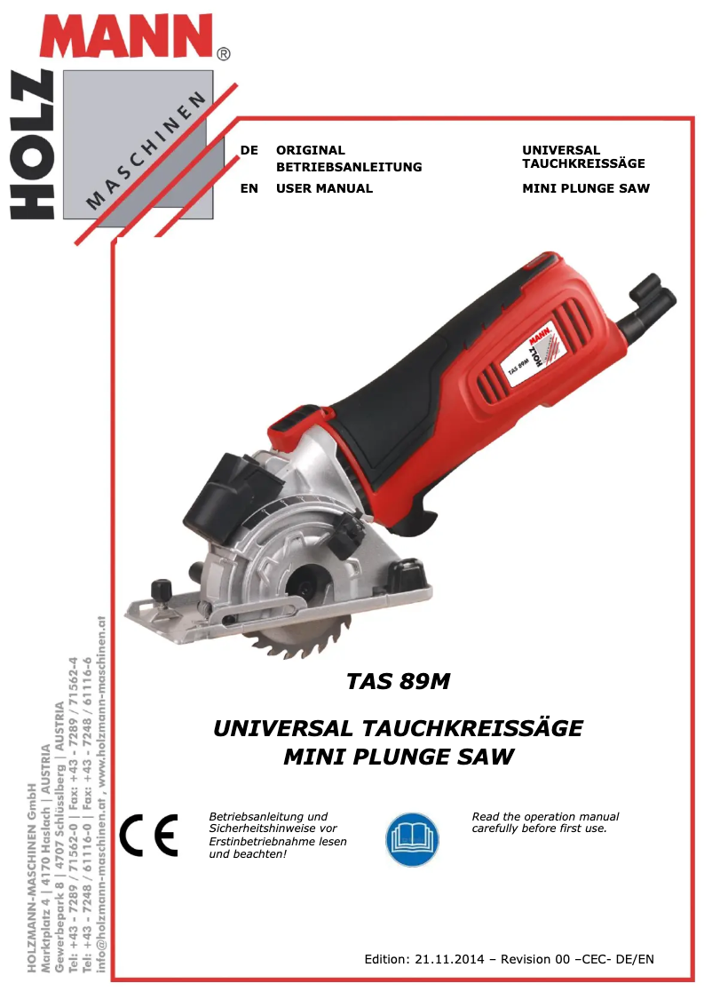 Image de la première page du manuel de l'appareil TAS 89M