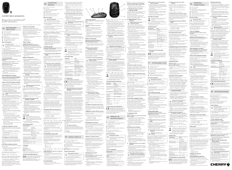 Image de la première page du manuel de l'appareil MW 8 ADVANCED