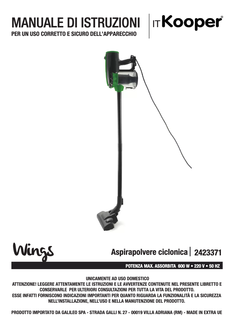 Image de la première page du manuel de l'appareil 2423371