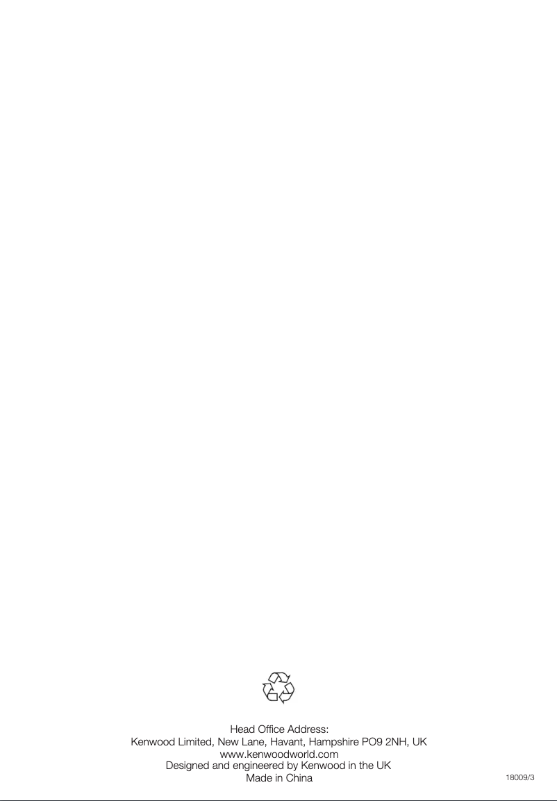 Page 1 de la notice Manuel utilisateur Kenwood FP220