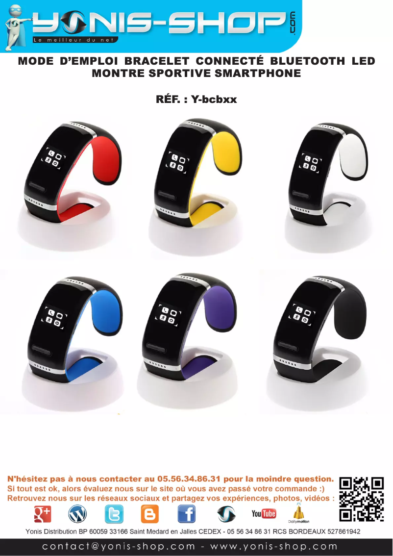 Image de la première page du manuel de l'appareil Y-BCB22