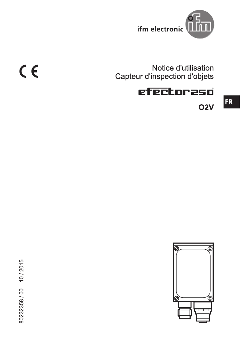 Page 1 de la notice Manuel utilisateur IFM O2V124