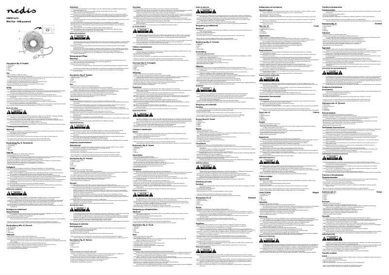 Page 1 de la notice Manuel utilisateur Nedis FNDK1TQ15