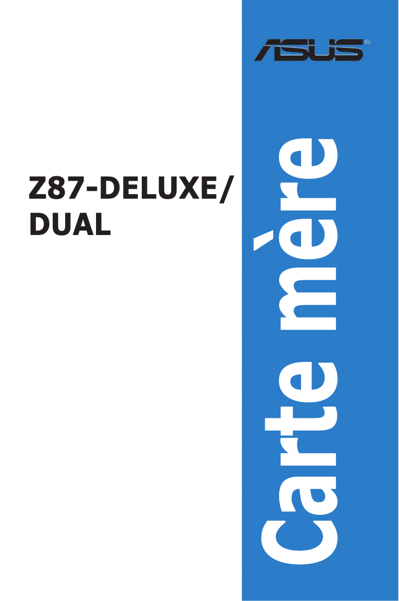 Image de la première page du manuel de l'appareil Z87-DELUXE/DUAL
