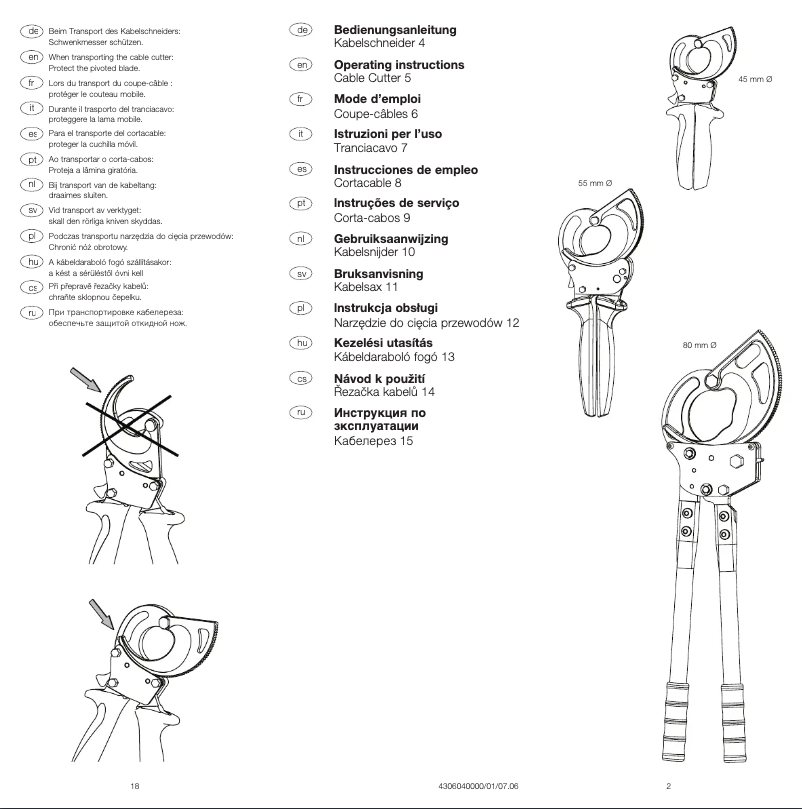 Page n°1 - Manuel utilisateur Weidmüller KT 55