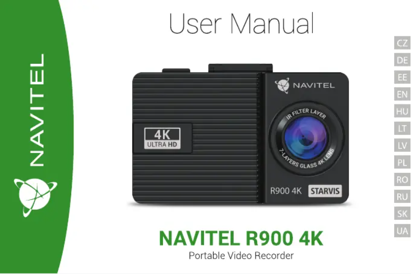 Page n°1 - Manuel utilisateur Navitel R900 4K