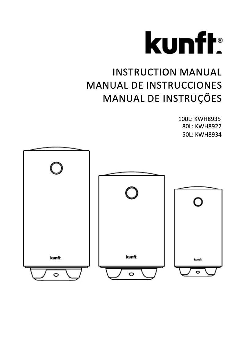 Page n°1 - Manuel utilisateur Kunft KWH8922