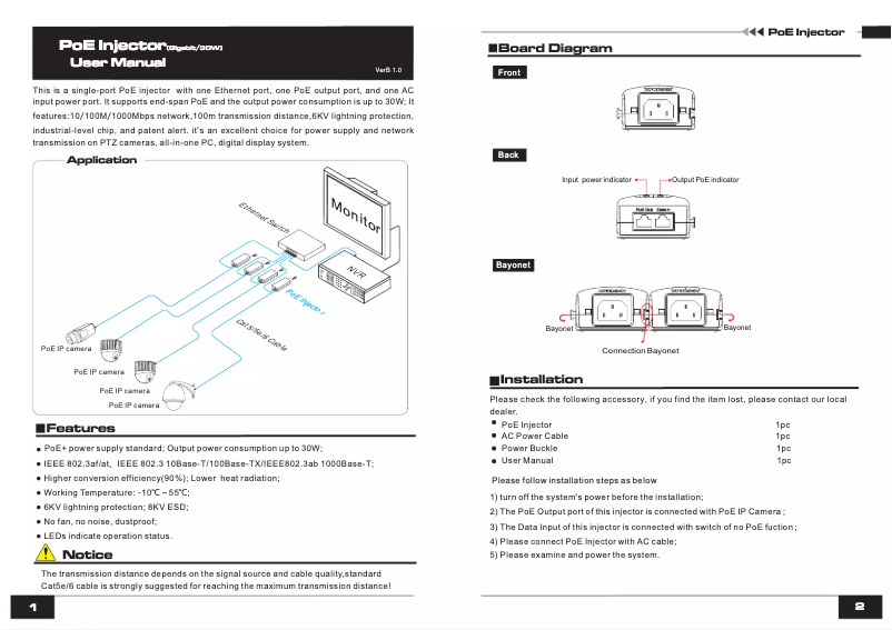 Page n°1 - Manuel utilisateur UTEPO UTP7201GE-PSE30