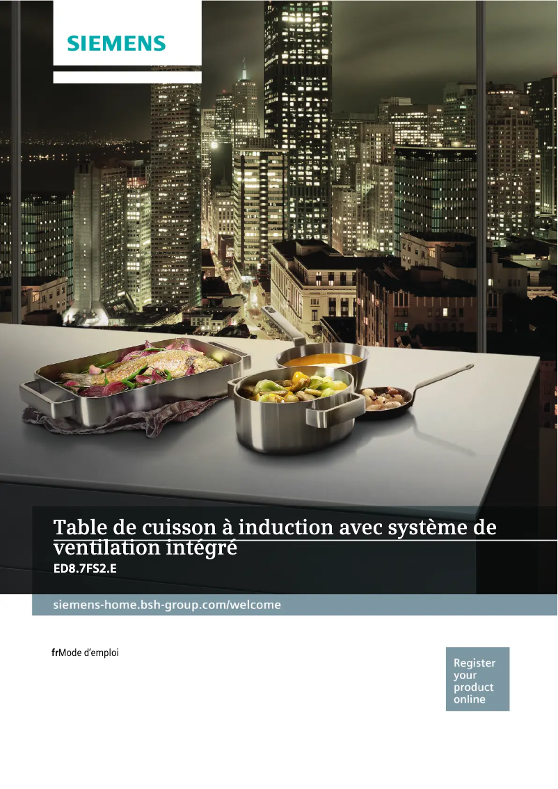 Page 1 de la notice Manuel utilisateur Siemens iQ500 ED877FS25E