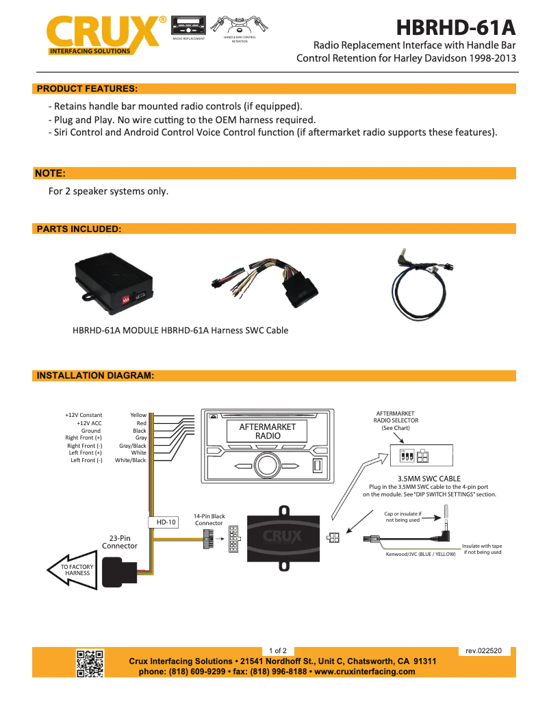 Image de la première page du manuel de l'appareil HBRHD-61A