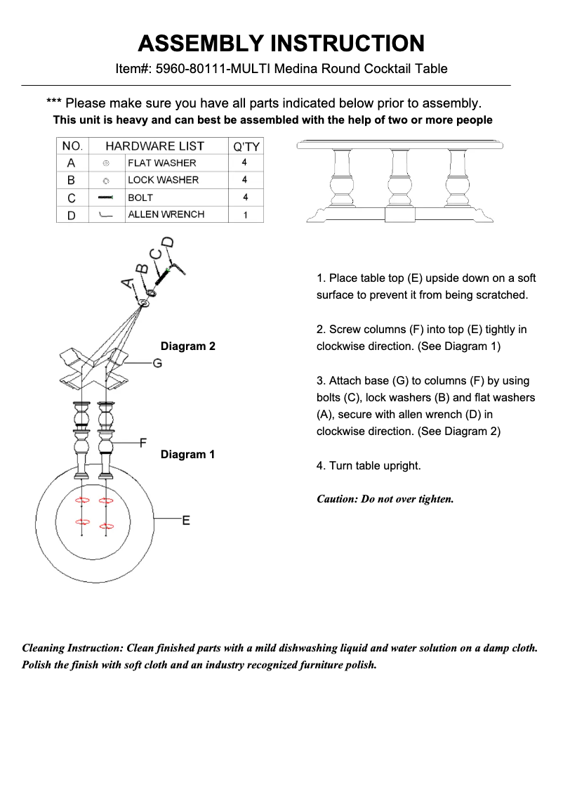 Page n°1 - Manuel utilisateur Hooker 5960-80111-MULTI