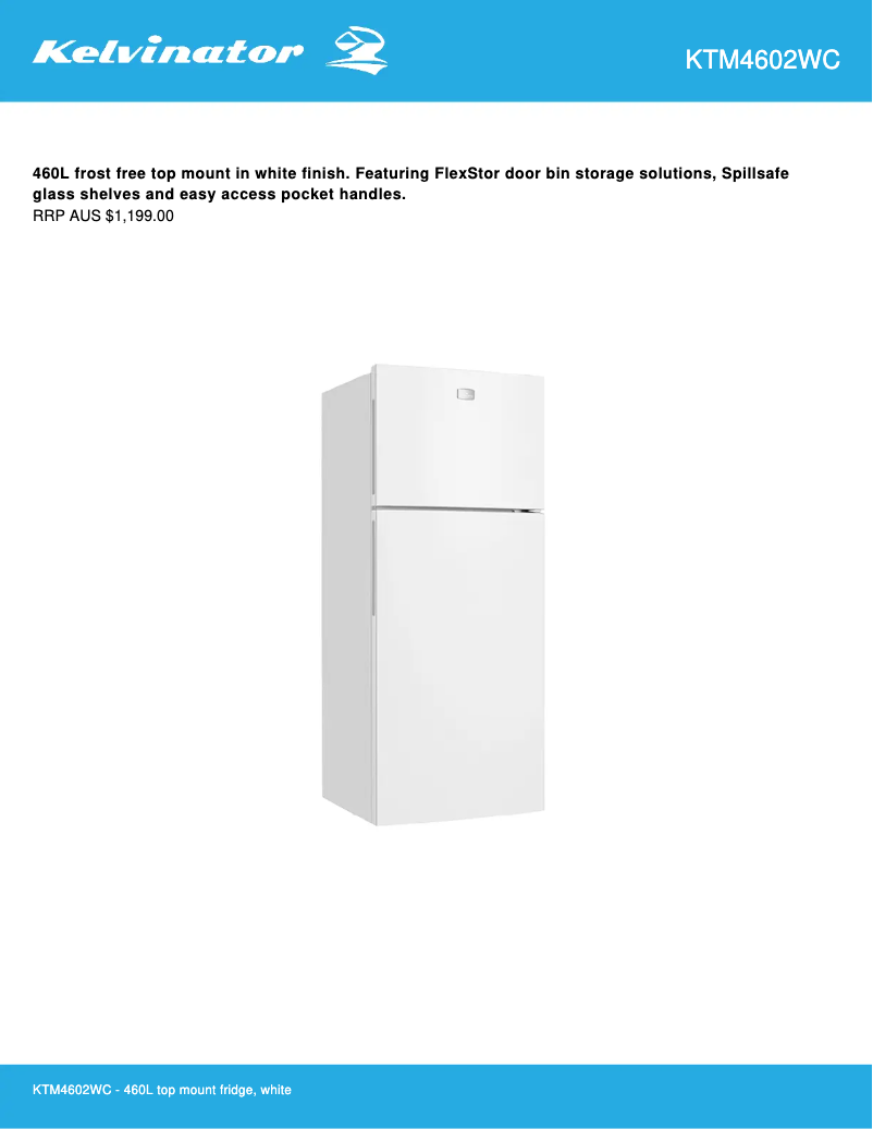 First page image of the manual for KTM4602WC