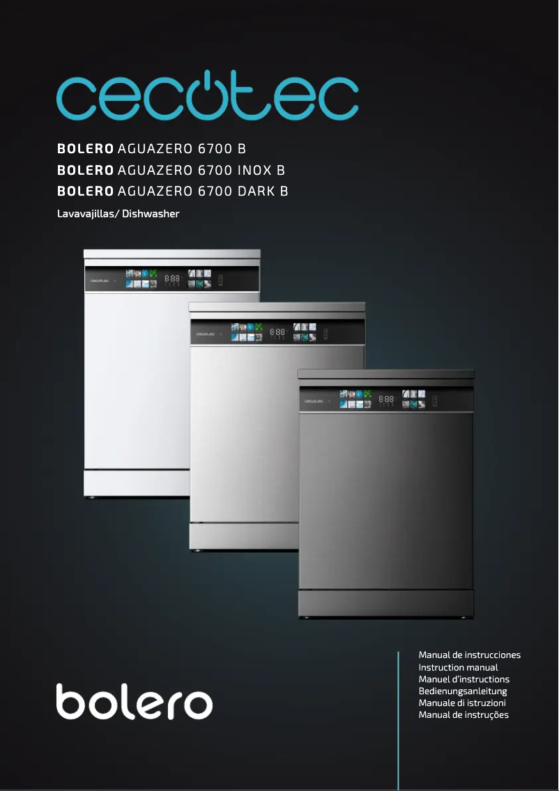 Page 1 de la notice Manuel utilisateur Cecotec Bolero Aguazero 6700 Inox B