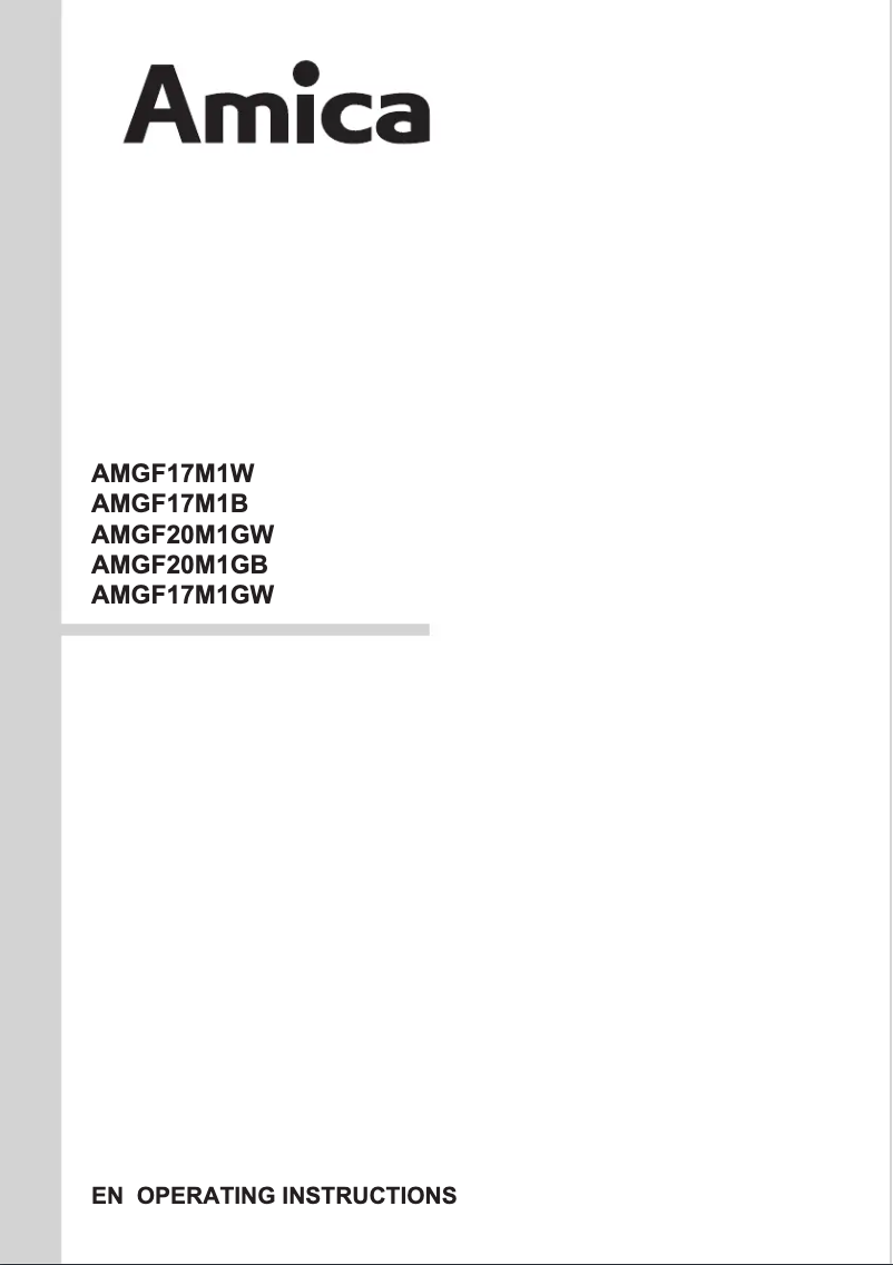 Página 1 del manual Manual de usuario Amica AMGF17M1GW