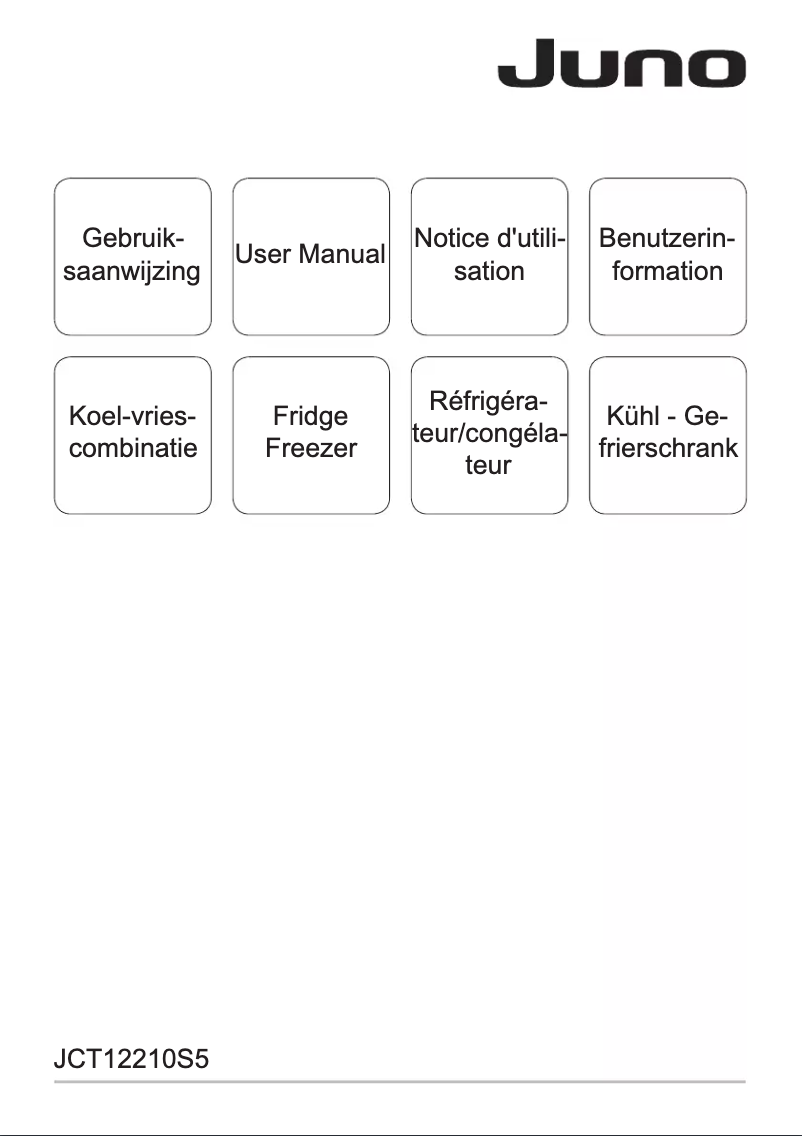 Page 1 de la notice Manuel utilisateur Juno JCT12210S5