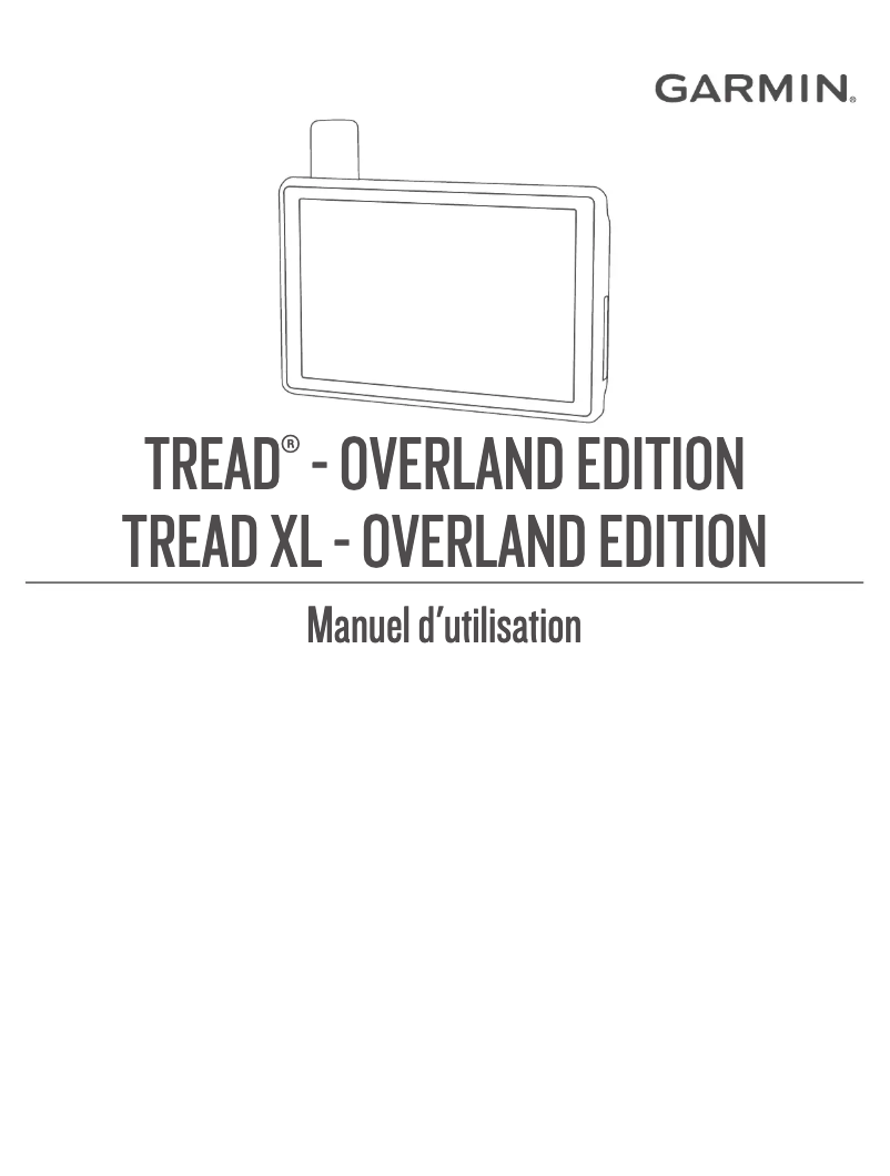 Image de la première page du manuel de l'appareil Tread Overland Edition