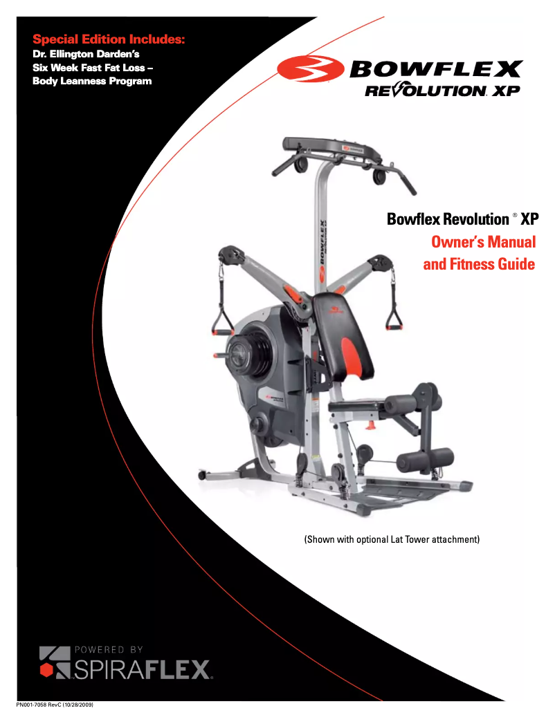 Page n°1 - Manuel utilisateur Bowflex Revolution XP