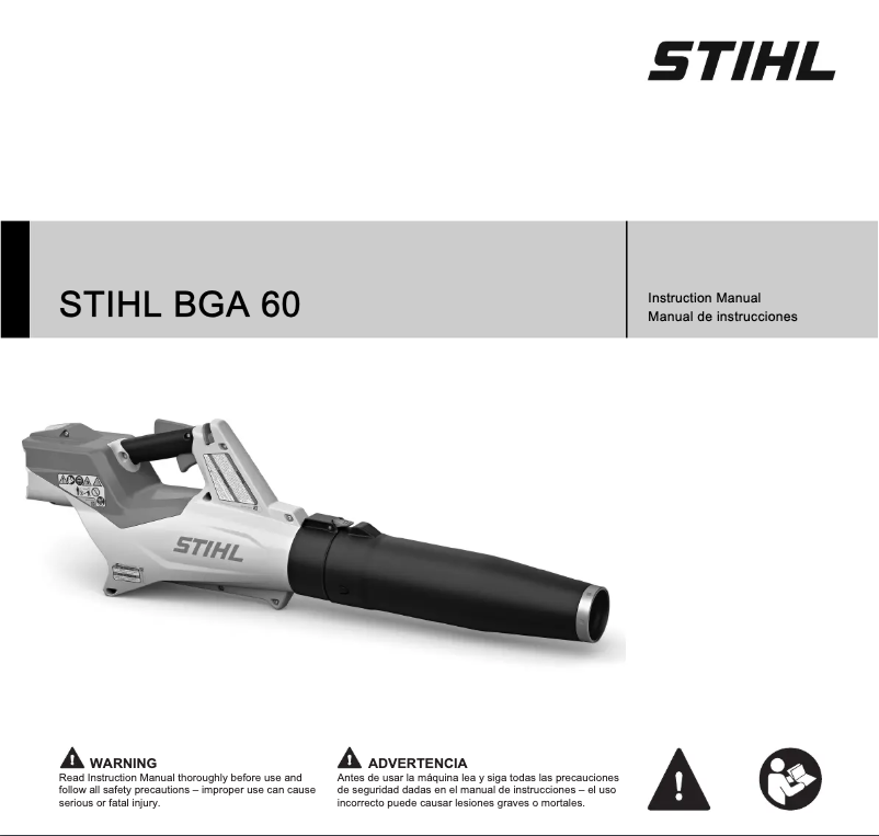 Page n°1 - Manuel utilisateur Stihl BGA 60
