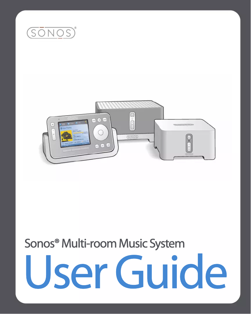 Image de la première page du manuel de l'appareil ZonePlayer 90