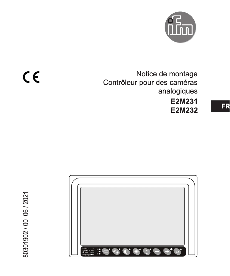 Page n°1 - Manuel utilisateur IFM E2M231
