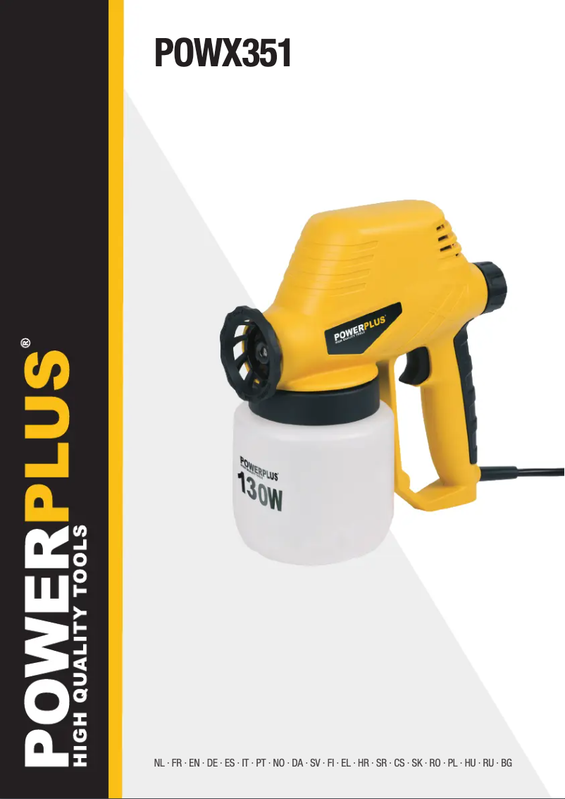 Image de la première page du manuel de l'appareil POWX351