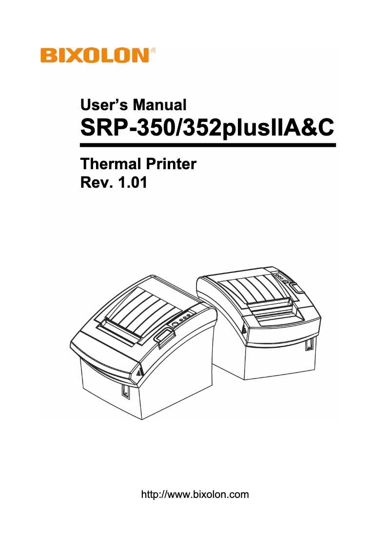 Image de la première page du manuel de l'appareil SRP-350IIPLUS