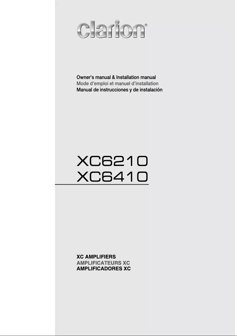 Image de la première page du manuel de l'appareil XC6210