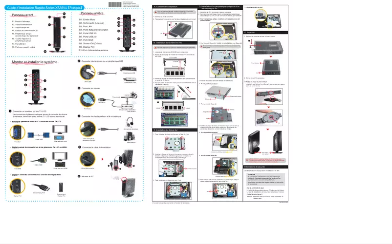 Page n°1 - Manuel utilisateur Shuttle XS35-703 V4