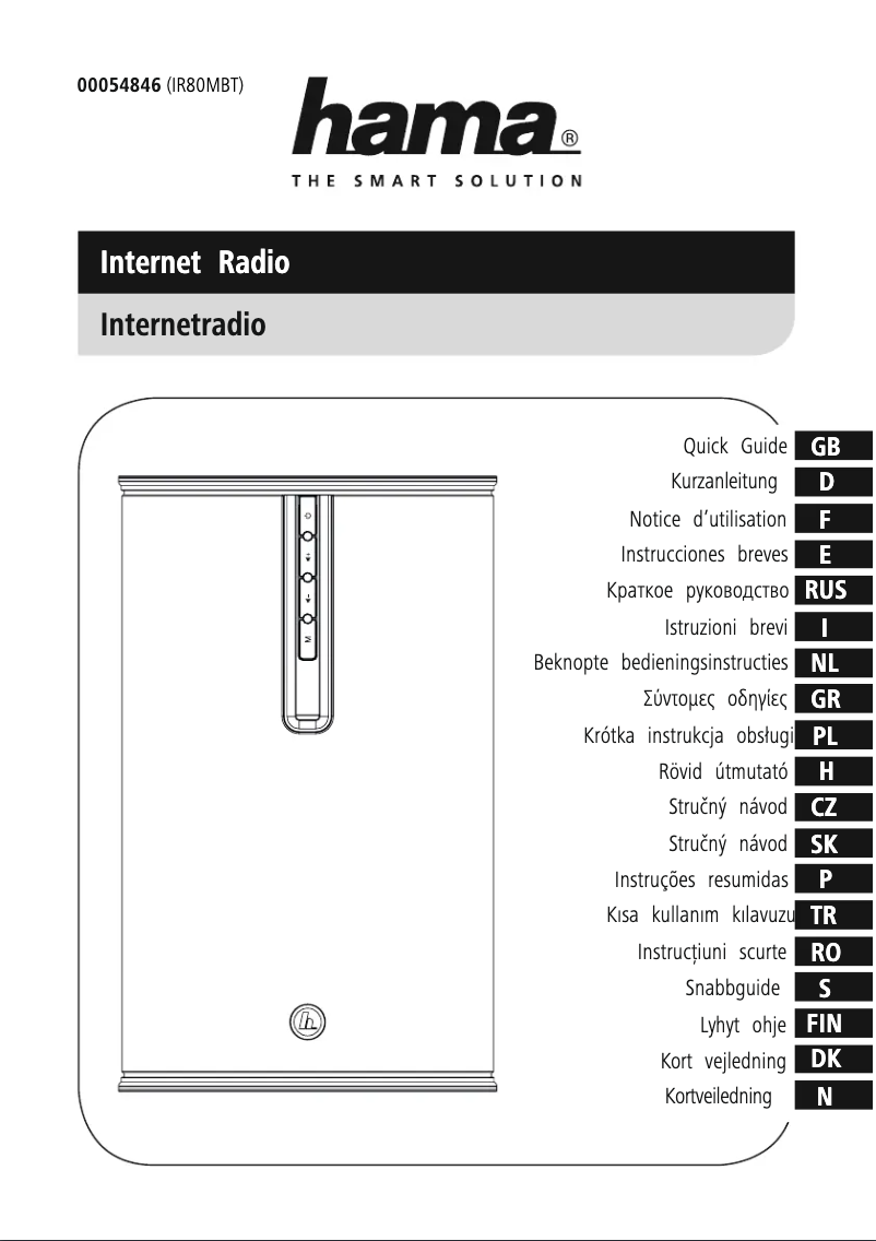 Page n°1 - Manuel utilisateur Hama IR80MBT