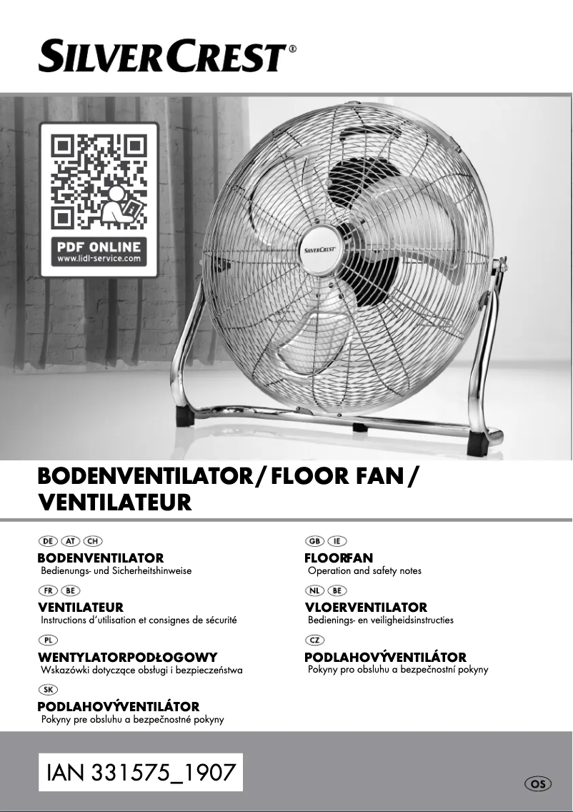 Page 1 de la notice Manuel utilisateur SilverCrest IAN 331575