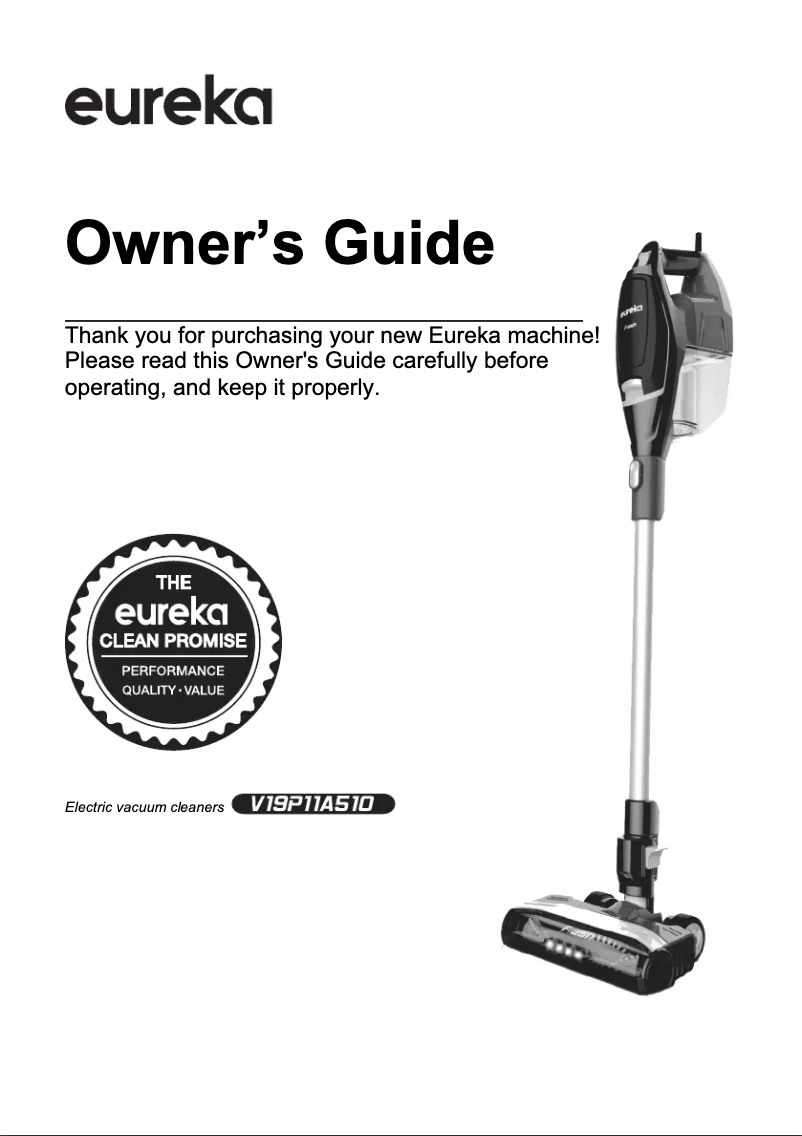 Página 1 del manual Manual de usuario Eureka Flash HDSV19