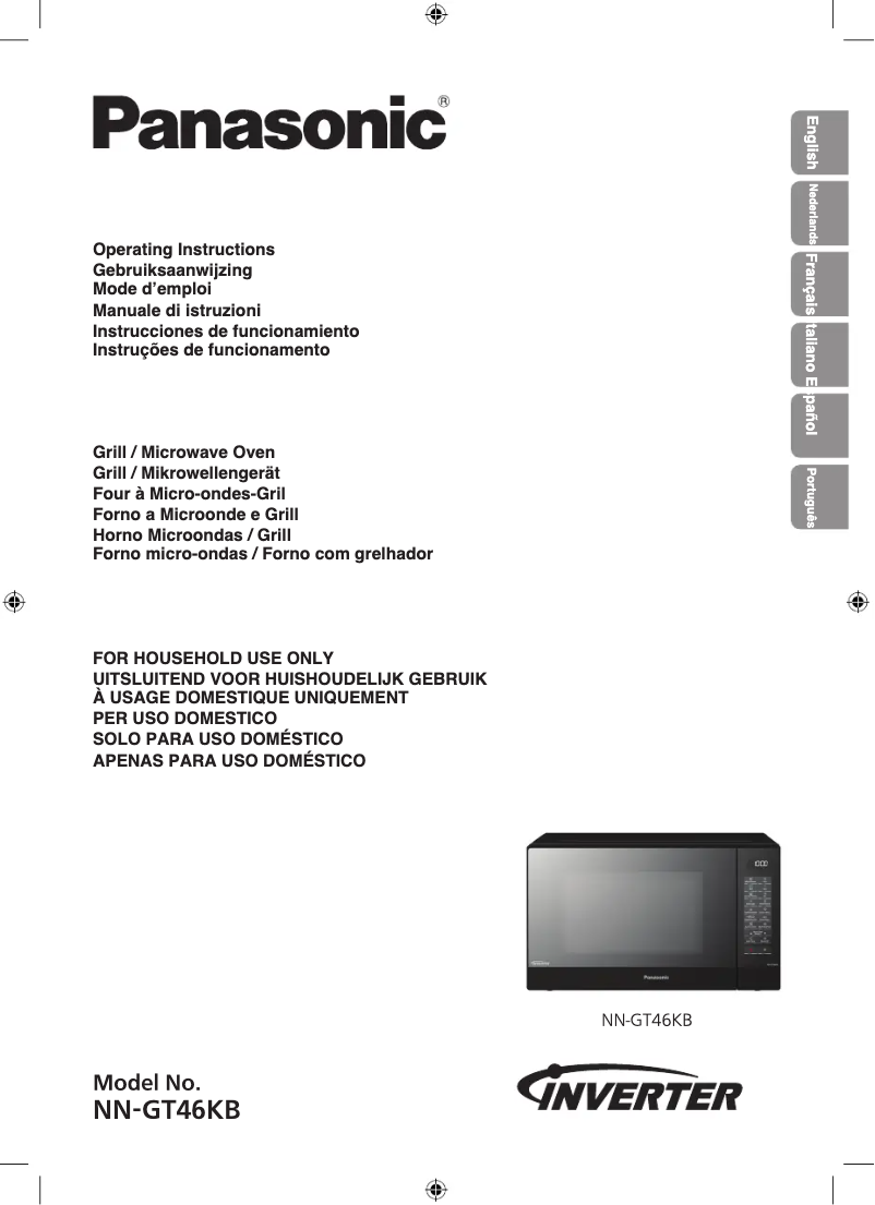 Page 1 de la notice Manuel utilisateur Panasonic NN-GT46KB