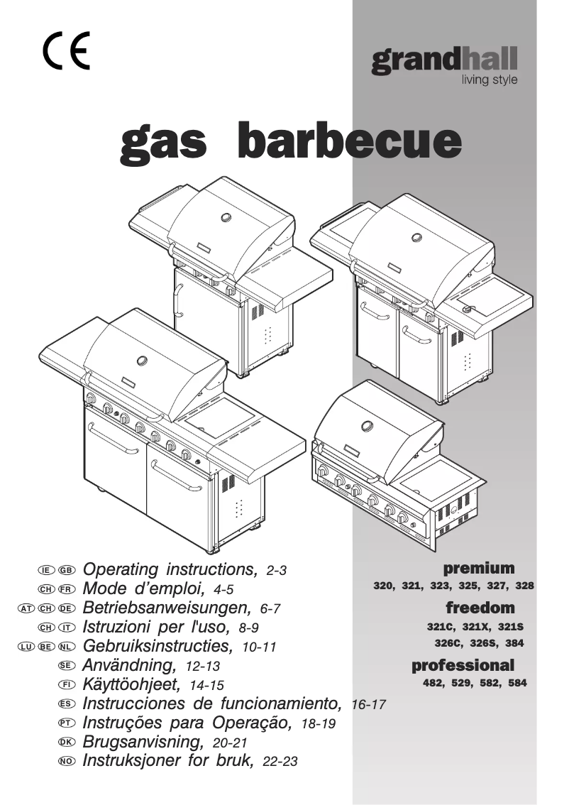 Page 1 de la notice Manuel utilisateur Grandhall Premium 325