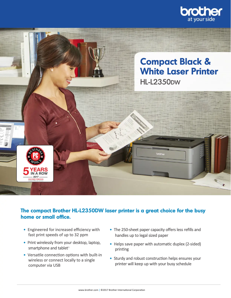 Page n°1 - Fiche technique Brother HL-L2350DW