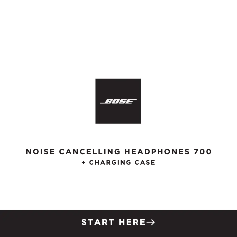 Image de la première page du manuel de l'appareil Noise Cancelling Headphones 700