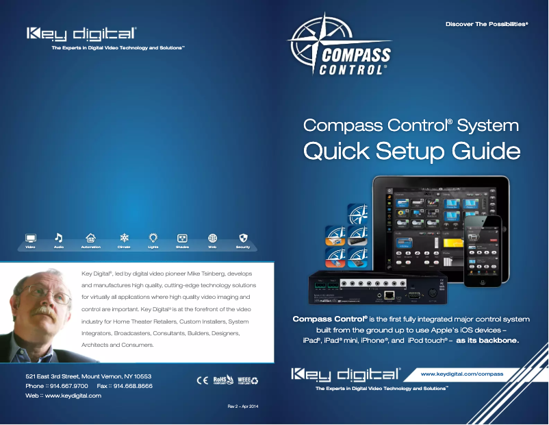 Page n°1 - Manuel utilisateur Key Digital KD-CCKIT1000