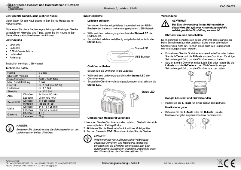 Page n°1 - Manuel utilisateur Newgen Medicals IHS-250.db
