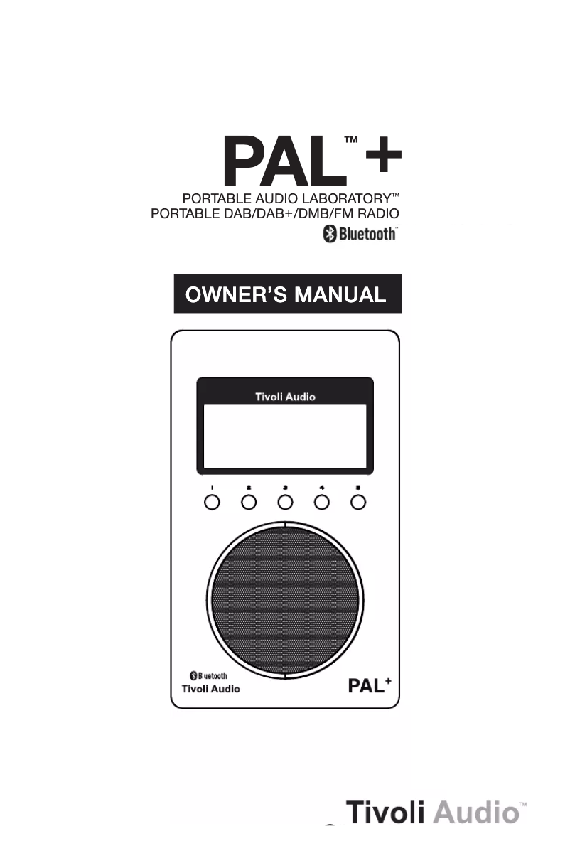 Page n°1 - Manuel utilisateur Tivoli Audio PAL+