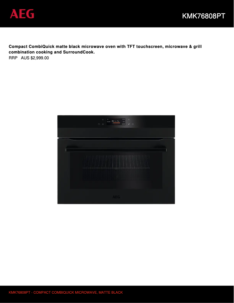 Imagen de la primera página del manual del dispositivo KMK76808PT