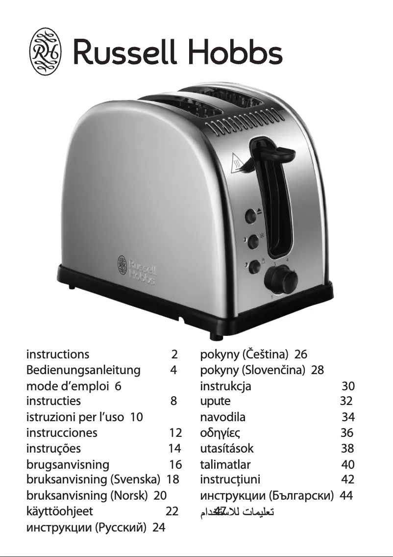 Page n°1 - Manuel utilisateur Russell Hobbs Legacy Polished 21290-56