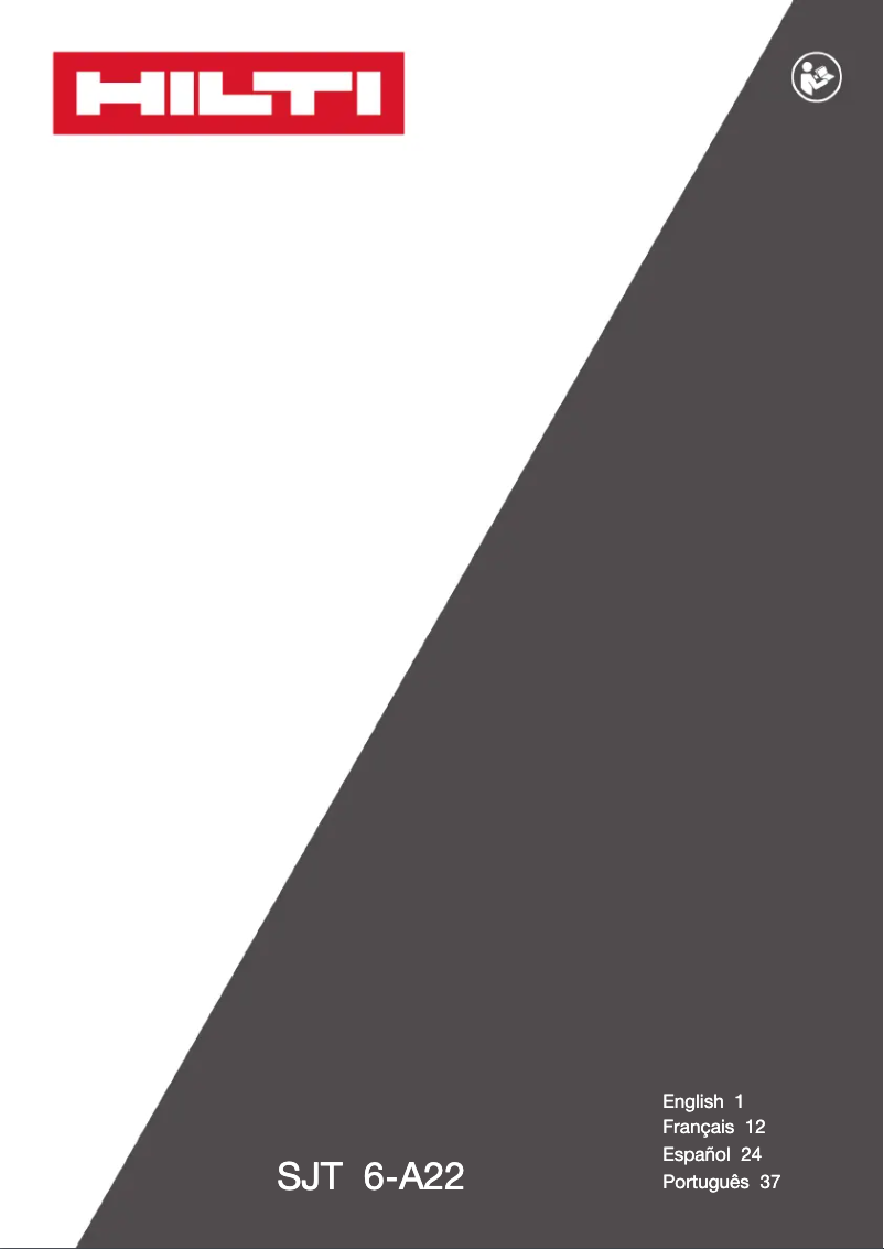 Página 1 del manual Manual de usuario Hilti SJT 6-A22