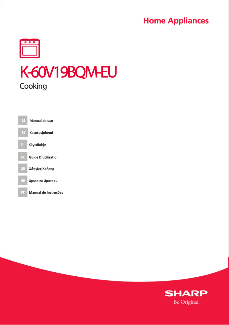 Page n°1 - Manuel utilisateur Sharp K-60V19IQM-EU
