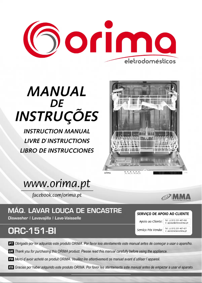 Image de la première page du manuel de l'appareil ORC-151-BI