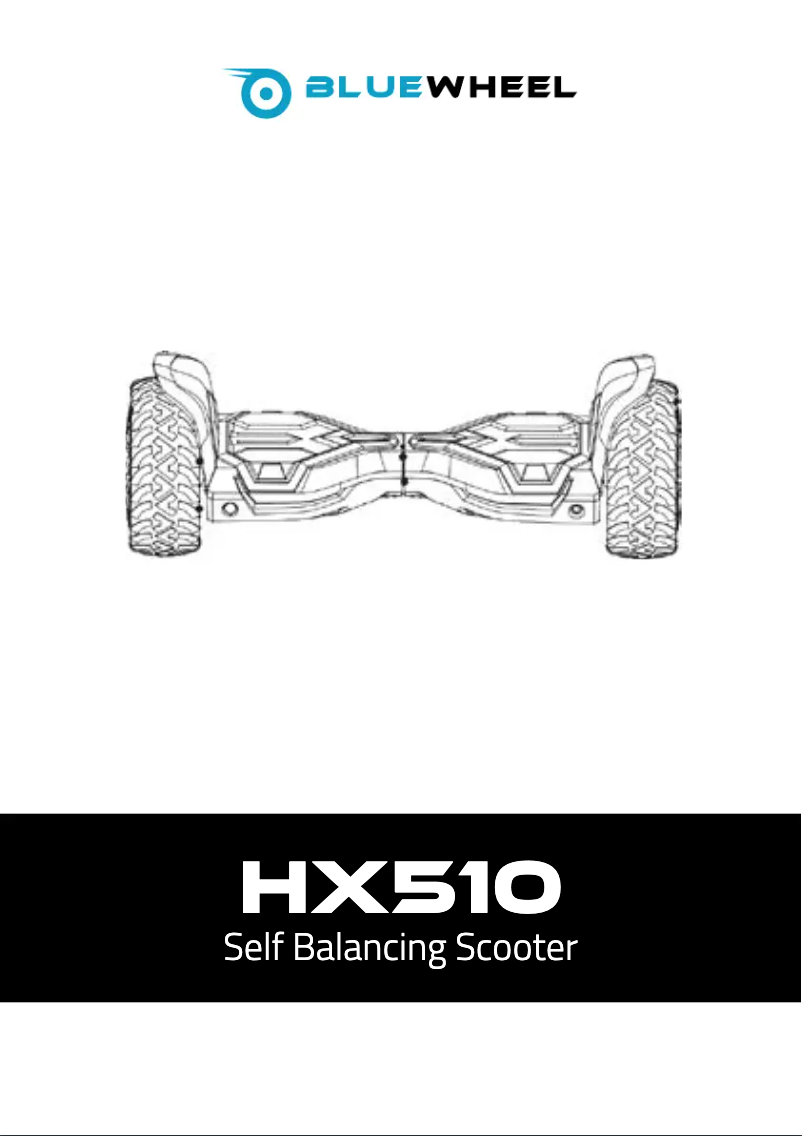 Page 1 de la notice Manuel utilisateur BLUEWHEEL HX510
