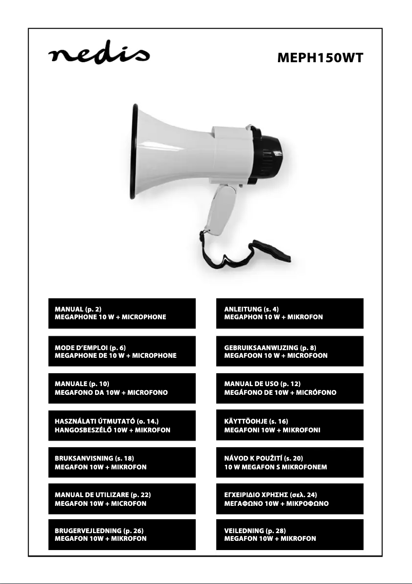 Image de la première page du manuel de l'appareil MEPH150WT