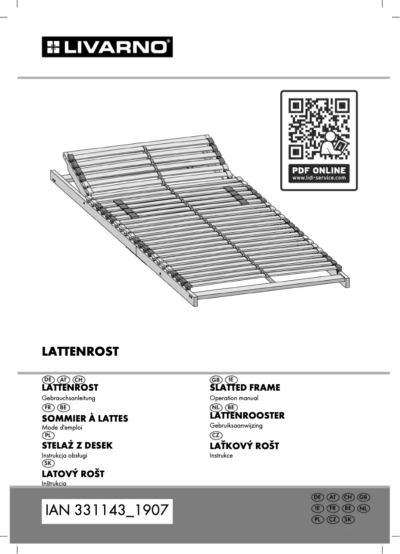 Page n°1 - Manuel utilisateur Livarno Lux IAN 331143